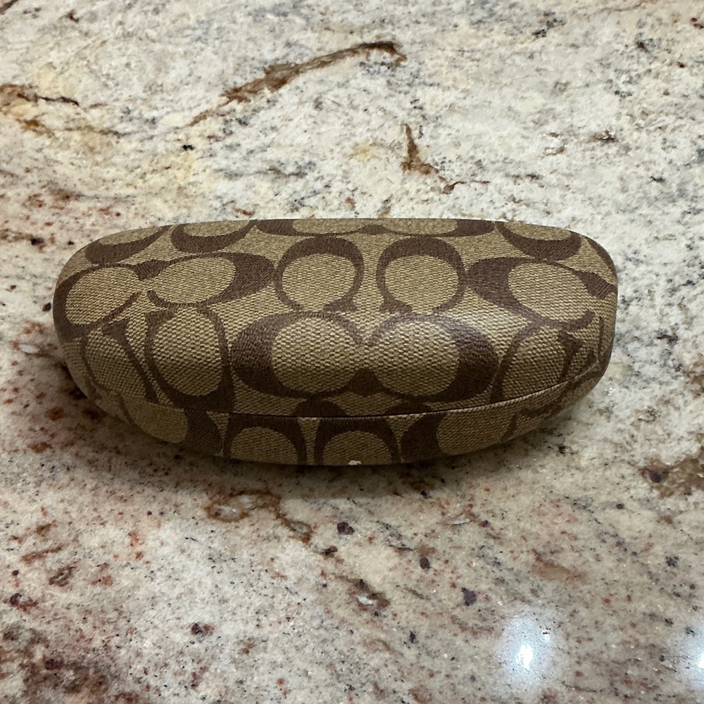 Coach Monogram Clamshell Sunglasses Case